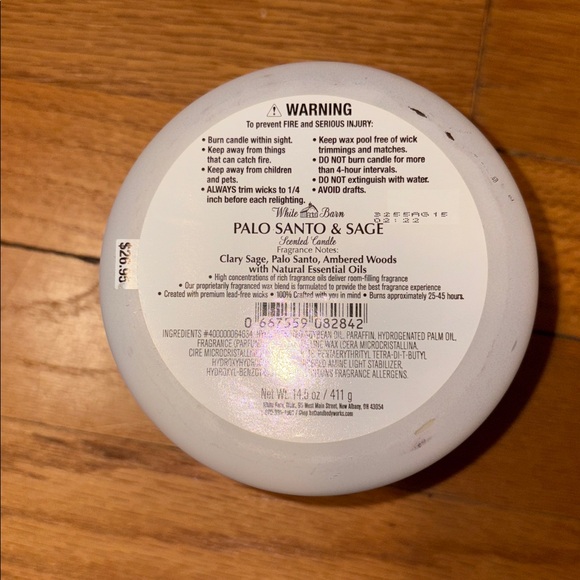 Palo Santo & Sage 3 wick candle - Picture 3 of 4